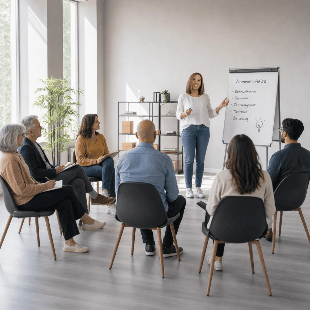 Gruppenworkshop (KI-generierte Illustration)